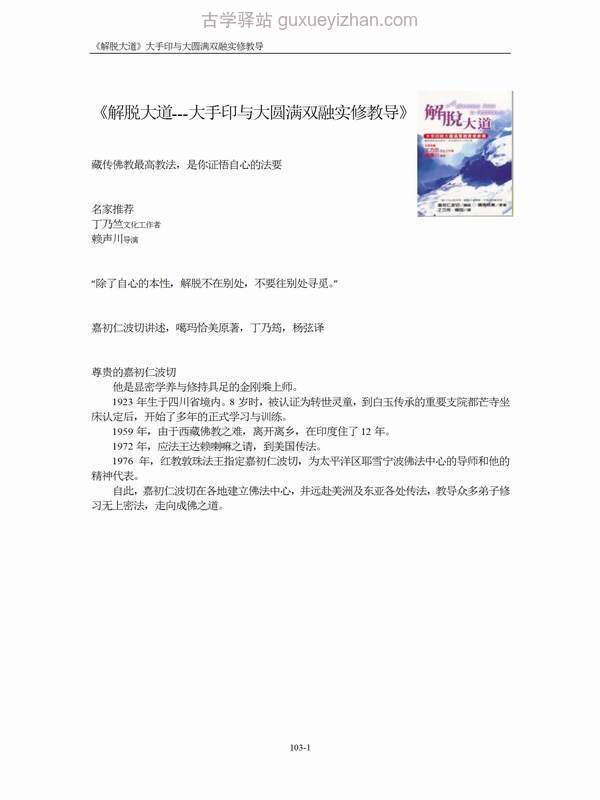 解脱大道-大手印与大圆满双融实修教导.pdf插图