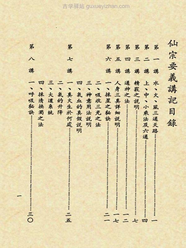 仙宗要义讲记合集四卷插图